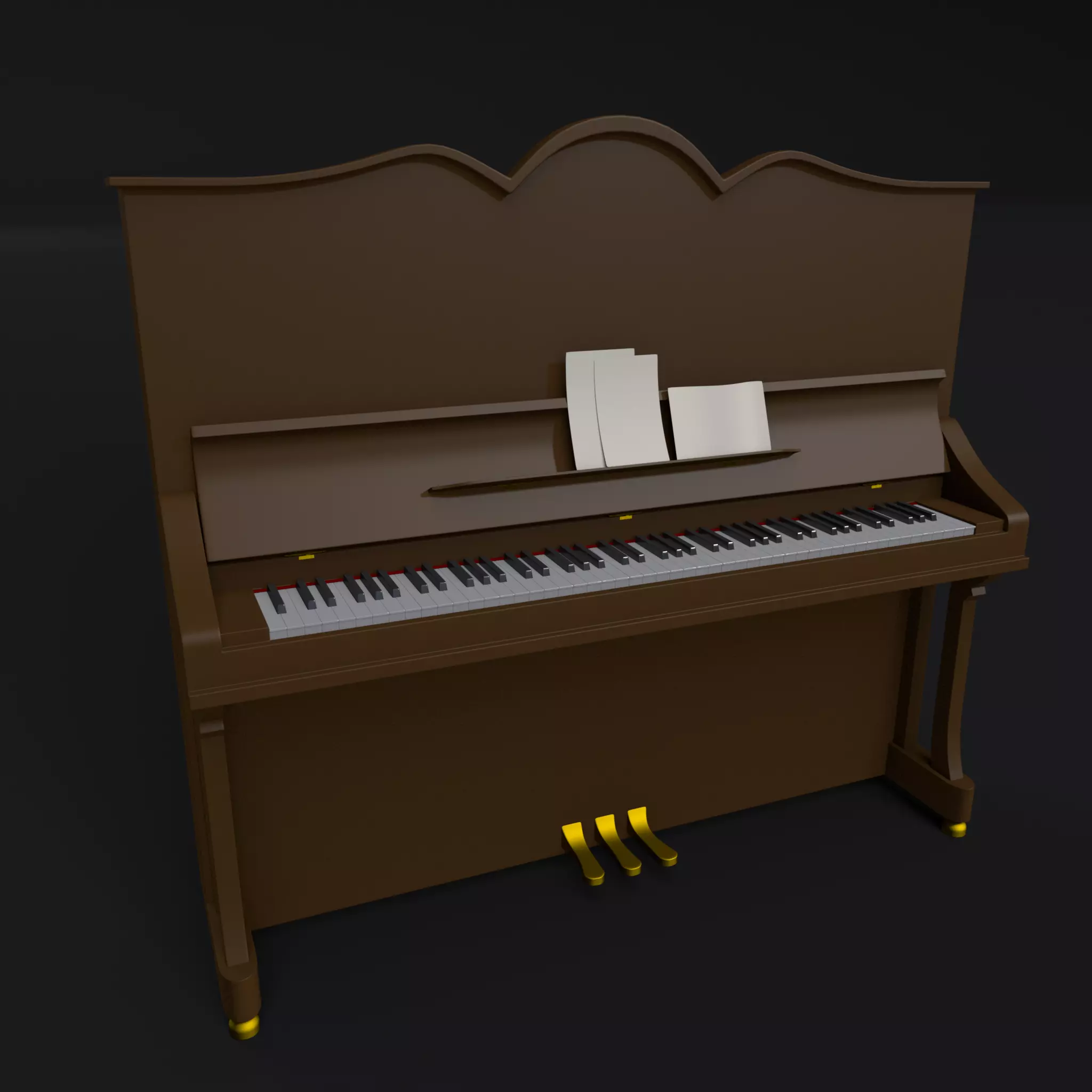 Piano 3D Model 3D model_0