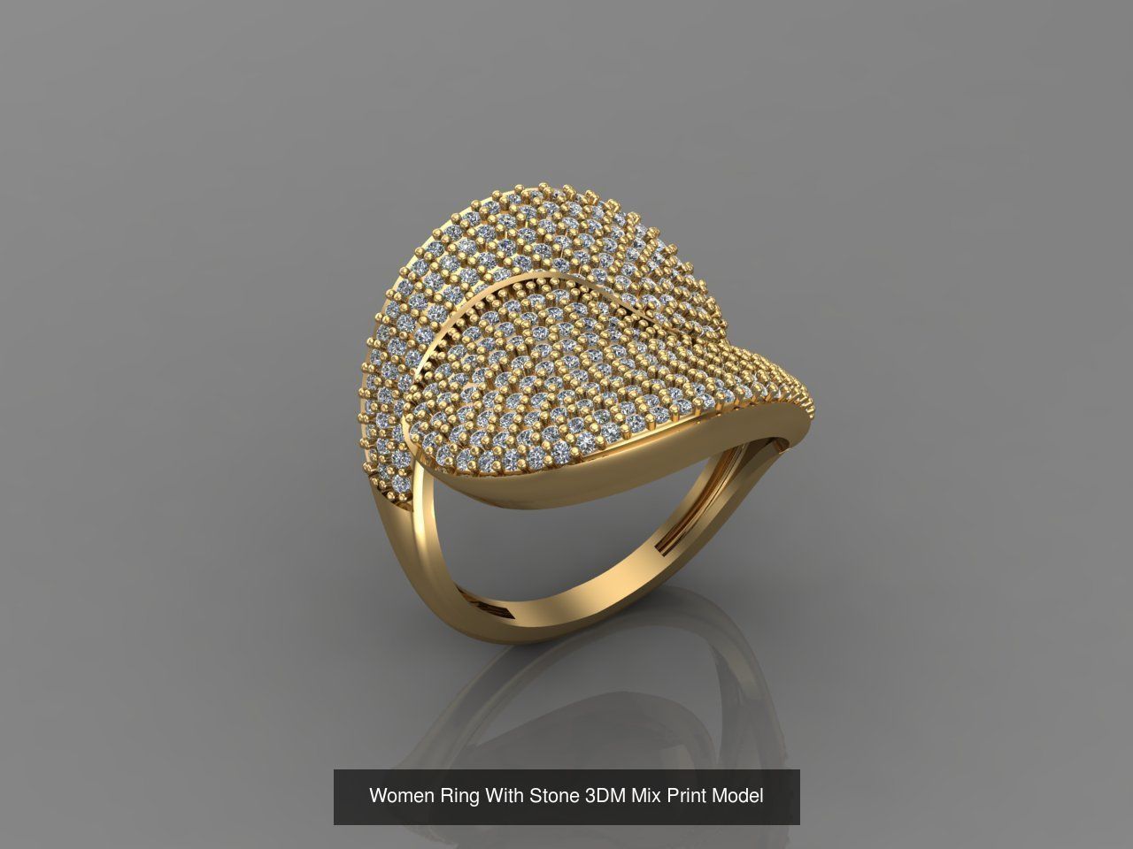 95 Files - Women Ring Womens Rings With Stone Models 3DM  3D Model Collection_81