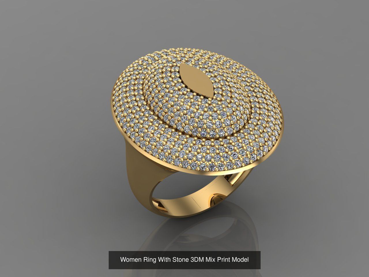 95 Files - Women Ring Womens Rings With Stone Models 3DM  3D Model Collection_20