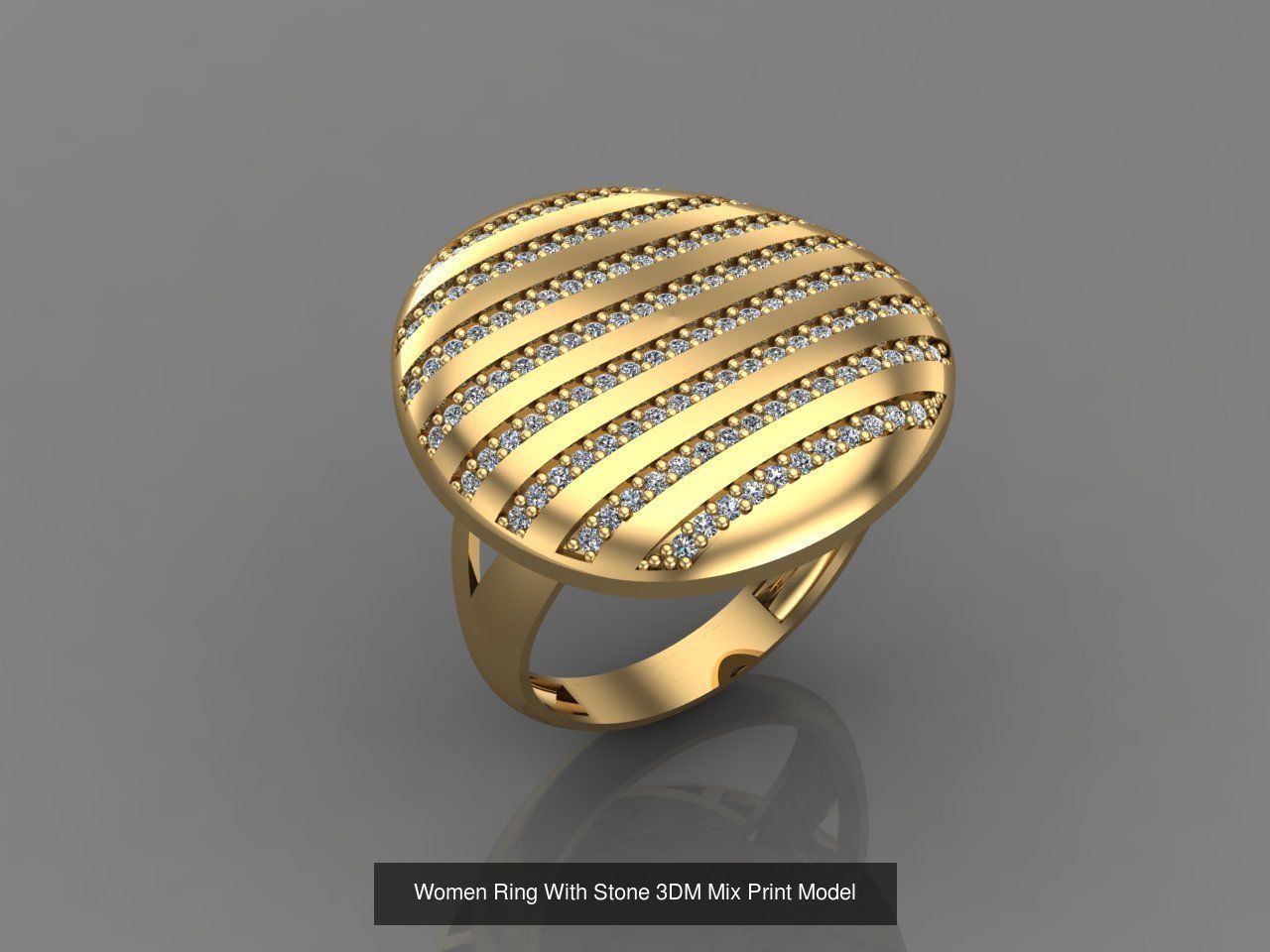 95 Files - Women Ring Womens Rings With Stone Models 3DM  3D Model Collection_22