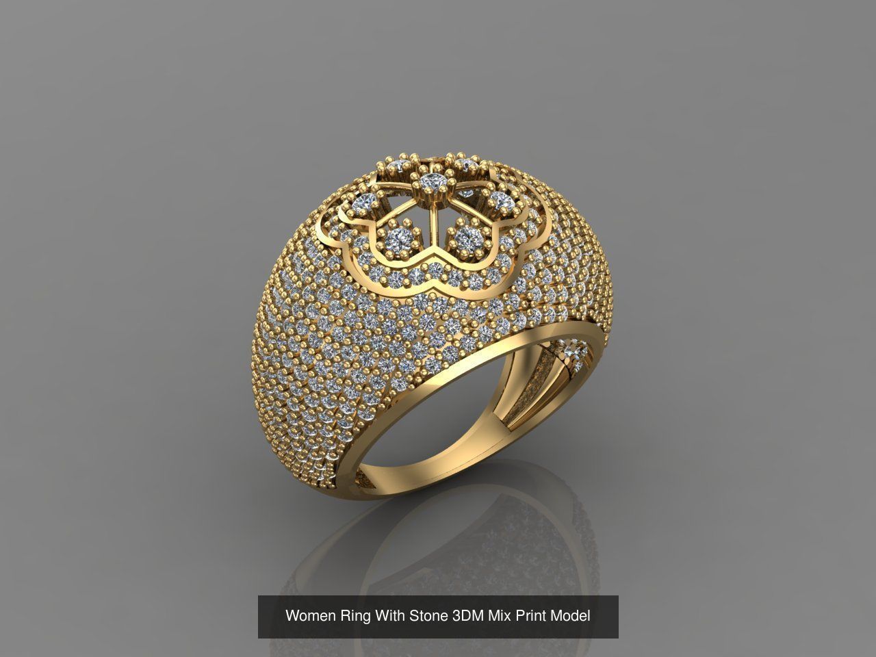 95 Files - Women Ring Womens Rings With Stone Models 3DM  3D Model Collection_90