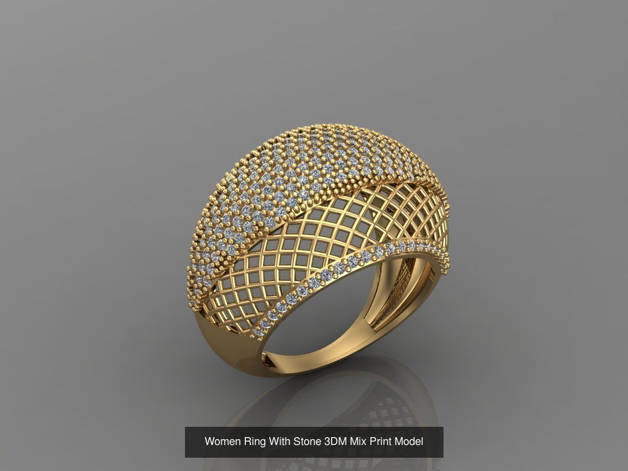 95 Files - Women Ring Womens Rings With Stone Models 3DM  3D Model Collection_95