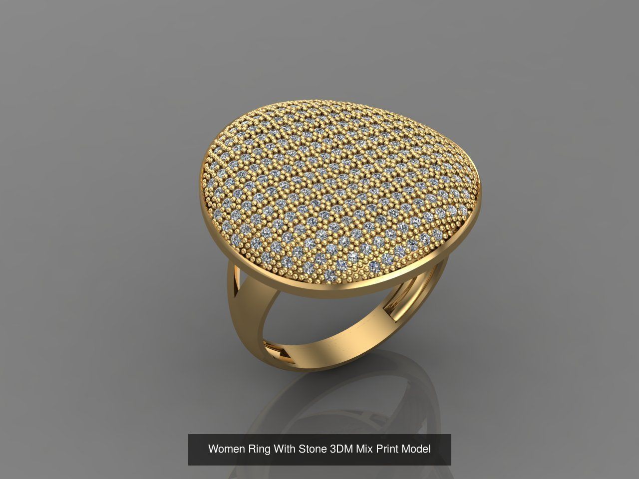 95 Files - Women Ring Womens Rings With Stone Models 3DM  3D Model Collection_21