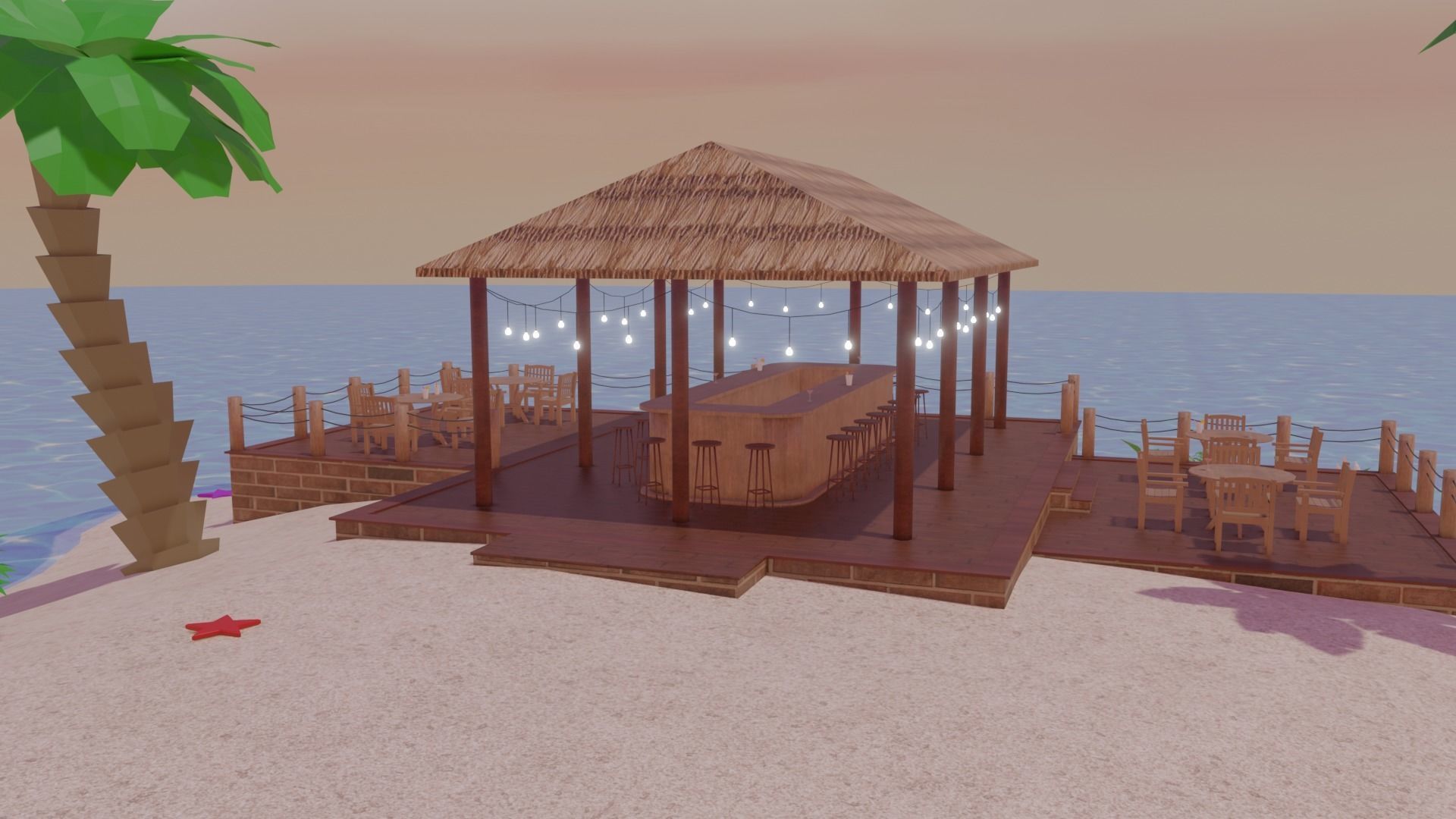 Metaverse Island Low-poly 3D model_7