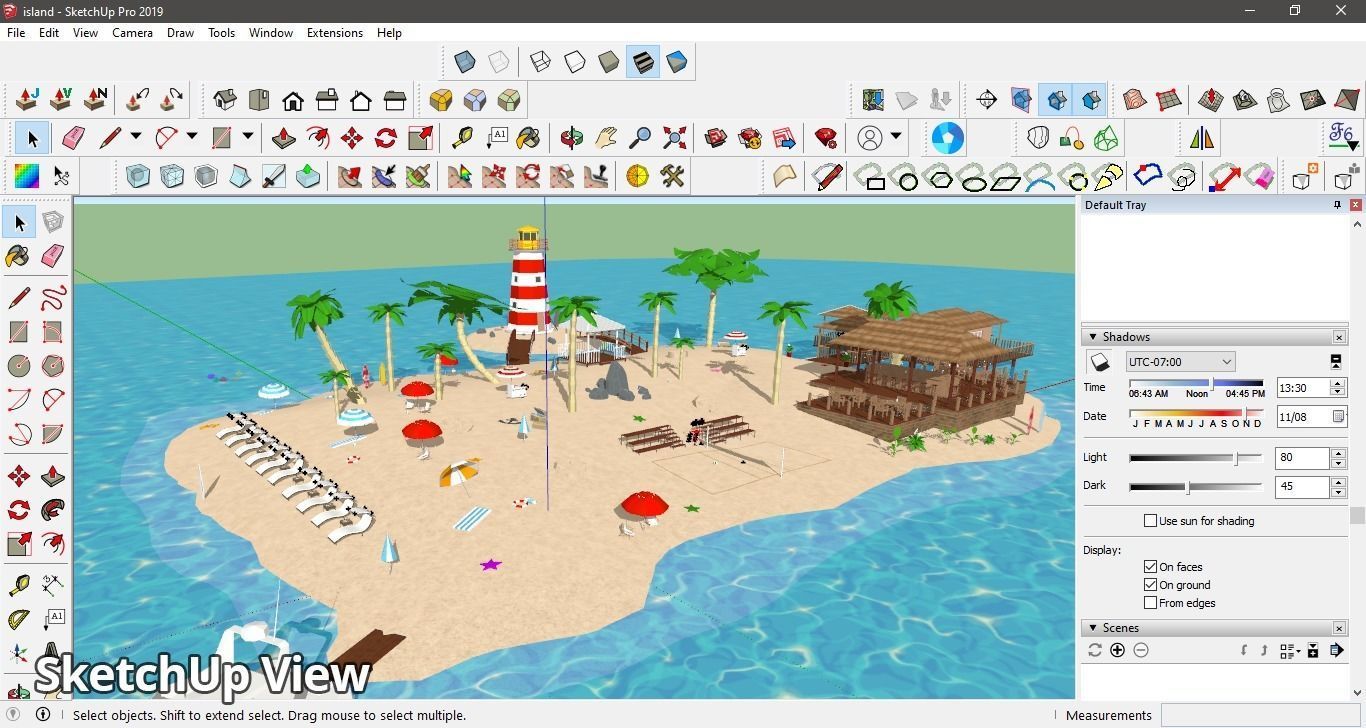Metaverse Island Low-poly 3D model_28
