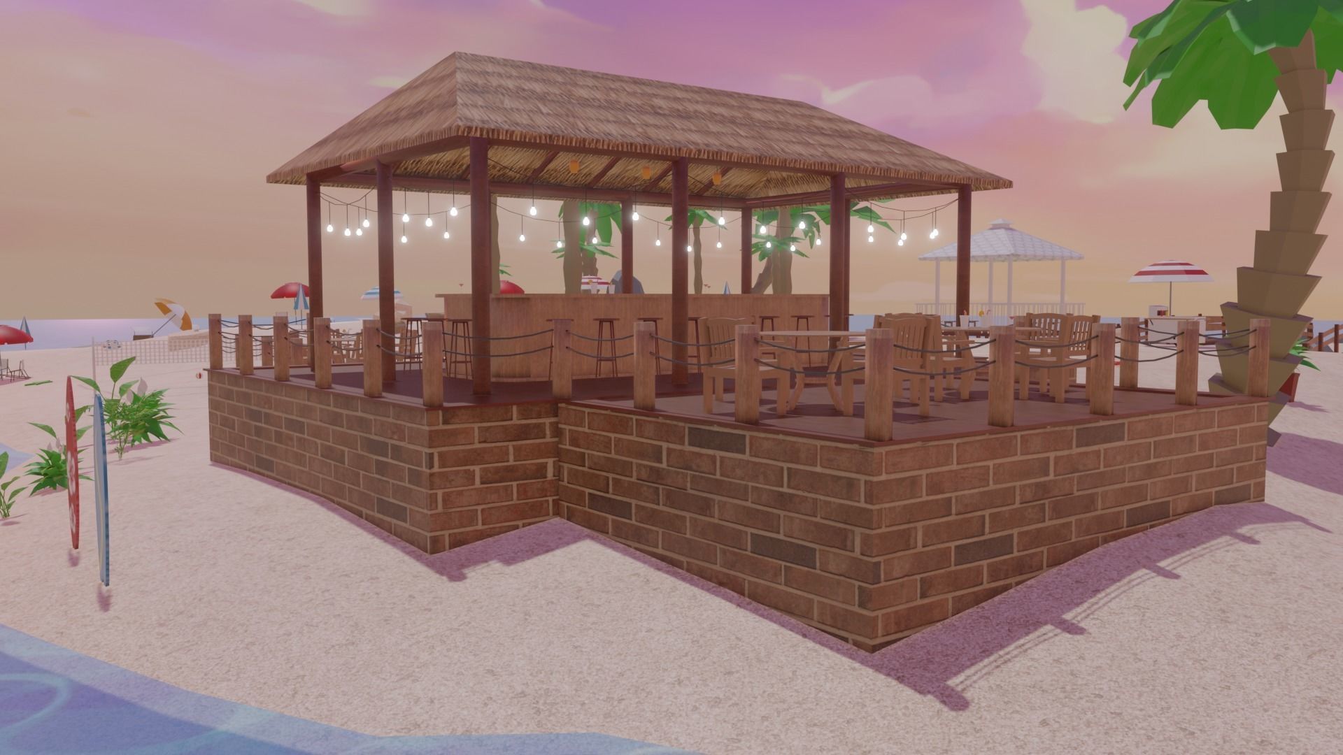 Metaverse Island Low-poly 3D model_9