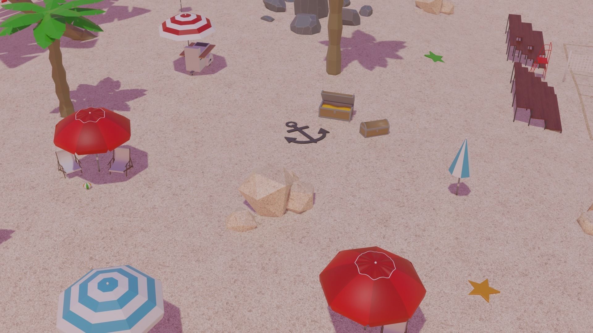 Metaverse Island Low-poly 3D model_20