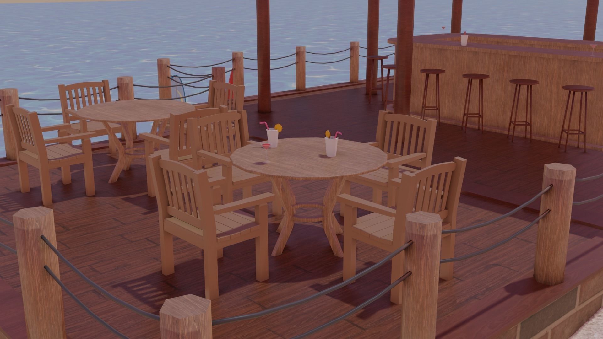 Metaverse Island Low-poly 3D model_15