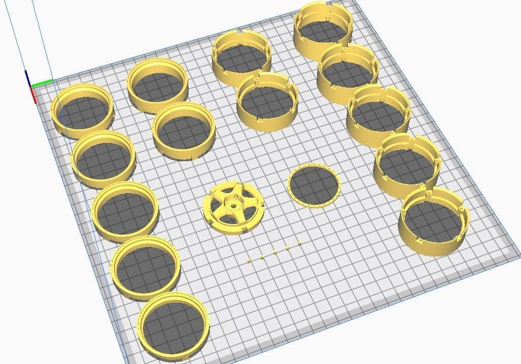 3d printable 3 piece wheel kit 3D print model_6