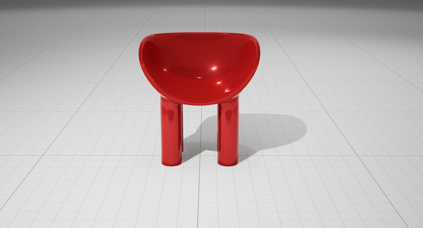 Faye Toogood Fiberglass Roly Poly UE4 Low-poly 3D model_4