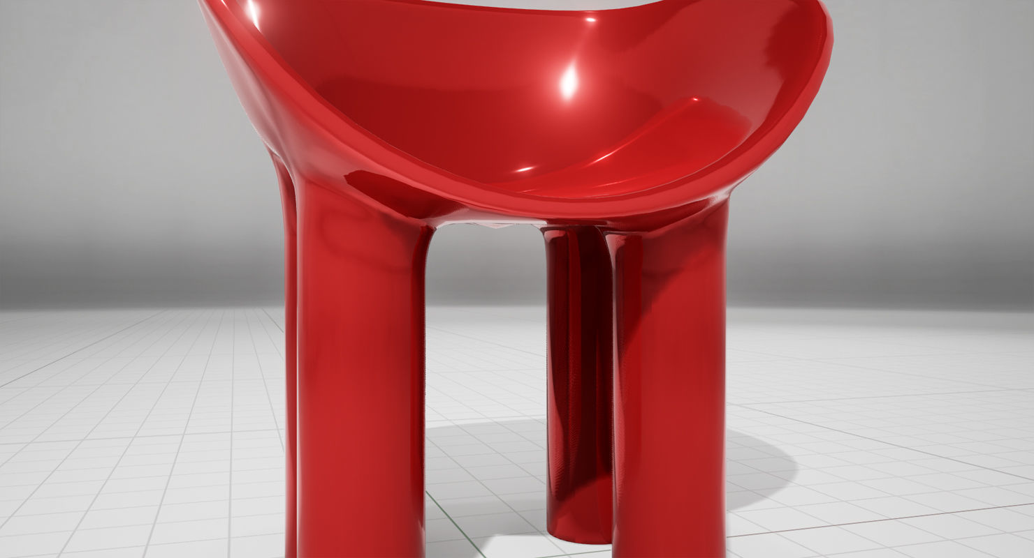 Faye Toogood Fiberglass Roly Poly UE4 Low-poly 3D model_9