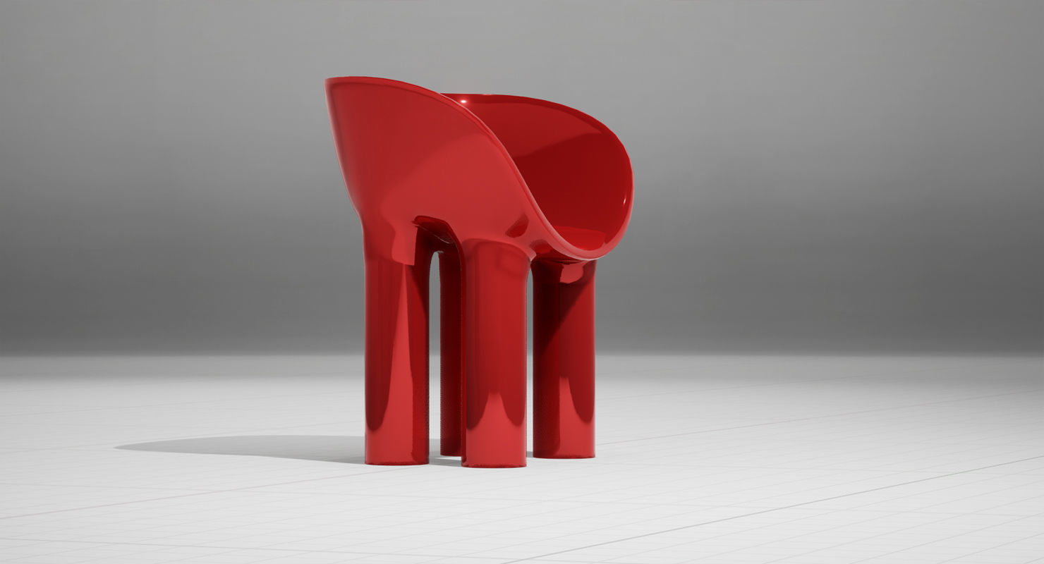 Faye Toogood Fiberglass Roly Poly UE4 Low-poly 3D model_2