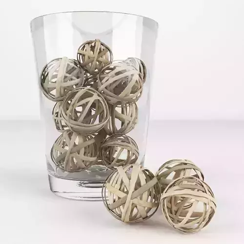 Wicker Balls Decor