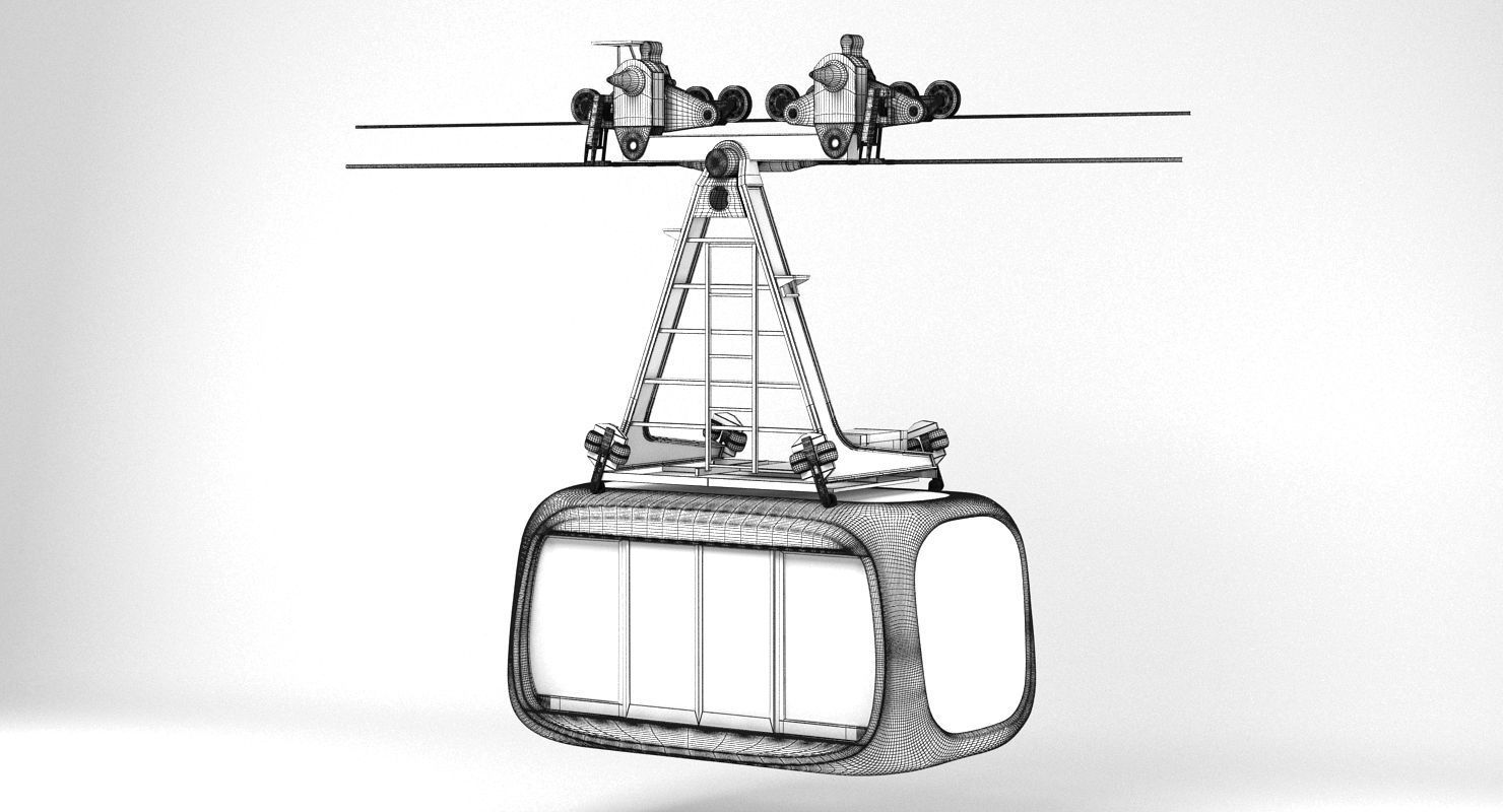 Porsche Design Cableway 3D model_12