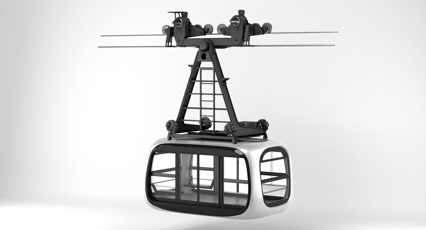 Porsche Design Cableway 3D model_7