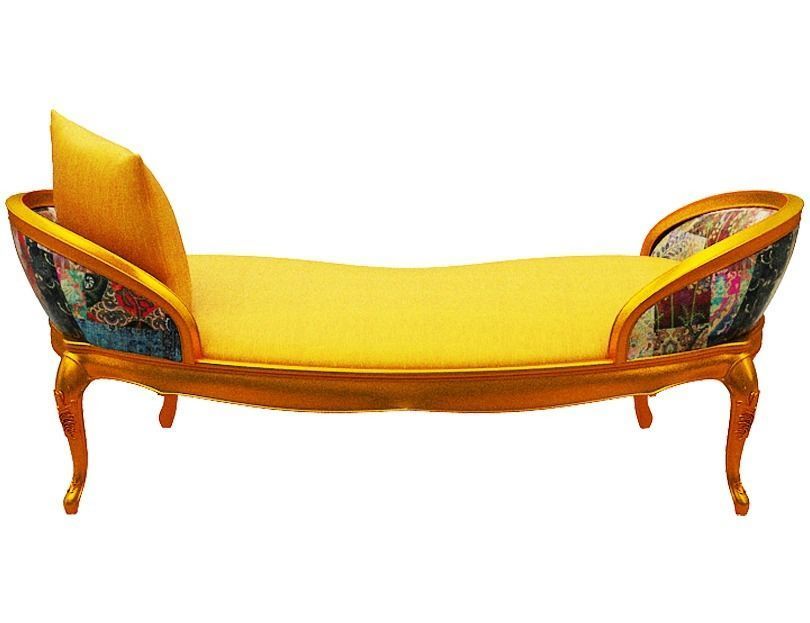 Classical sofa 2 seater Low-poly 3D model_5