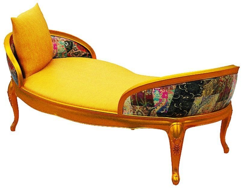 Classical sofa 2 seater Low-poly 3D model_4