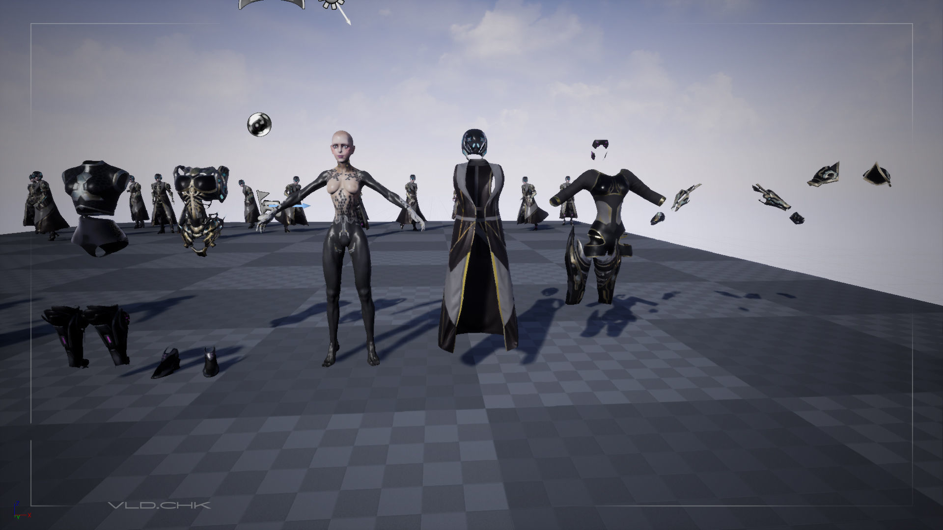 Faya - CyberGirl Low-poly 3D model_13