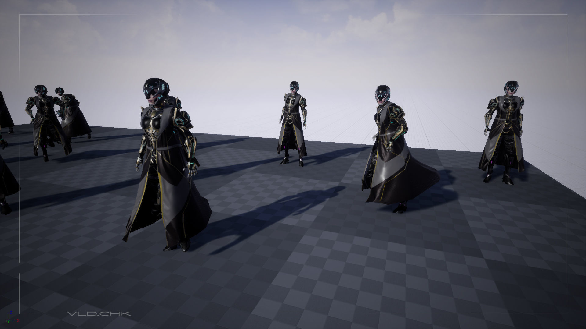 Faya - CyberGirl Low-poly 3D model_10