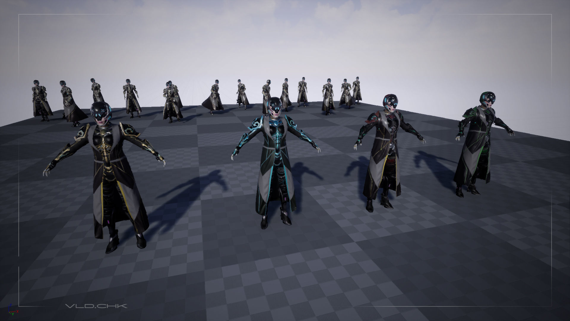 Faya - CyberGirl Low-poly 3D model_12