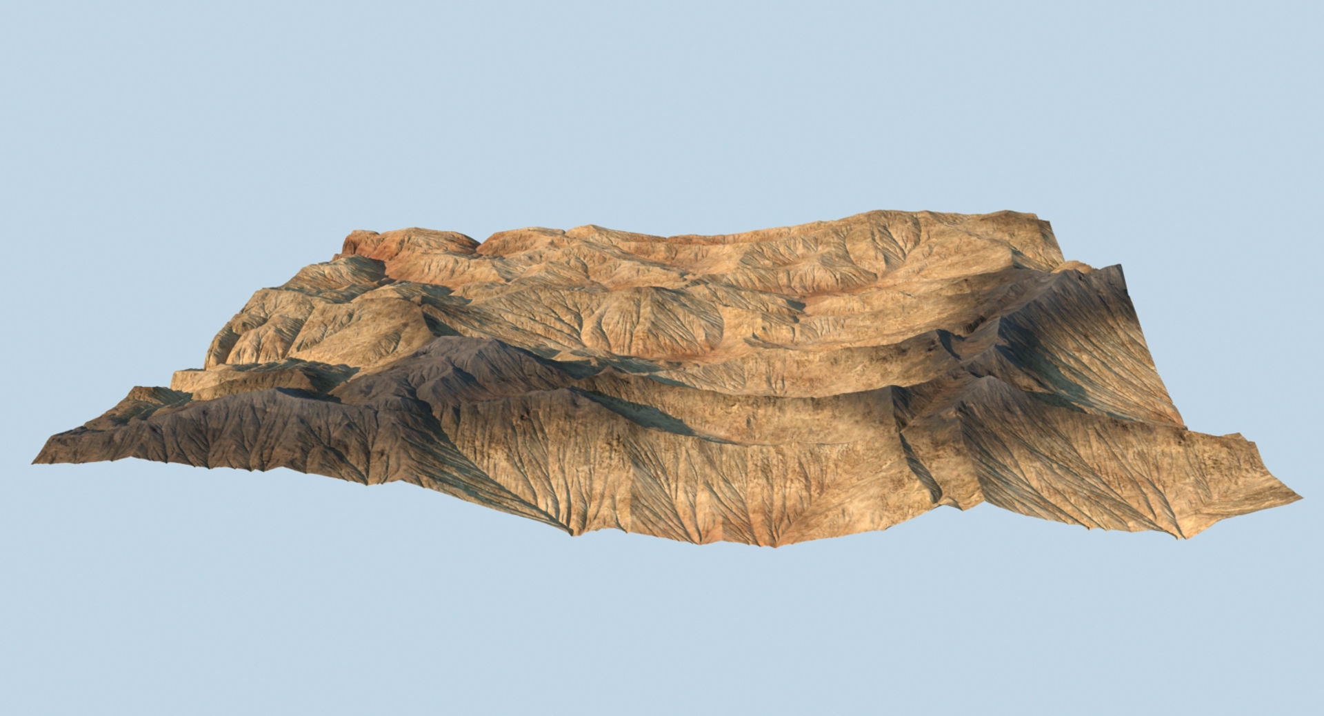 Mountain Landscape 2 3D model_9