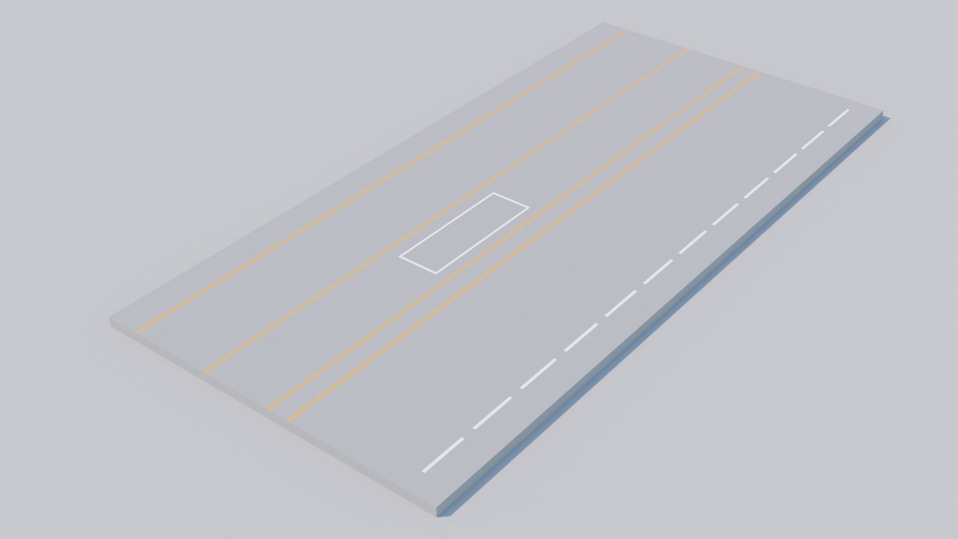 Low poly container terminal Low-poly 3D model_3