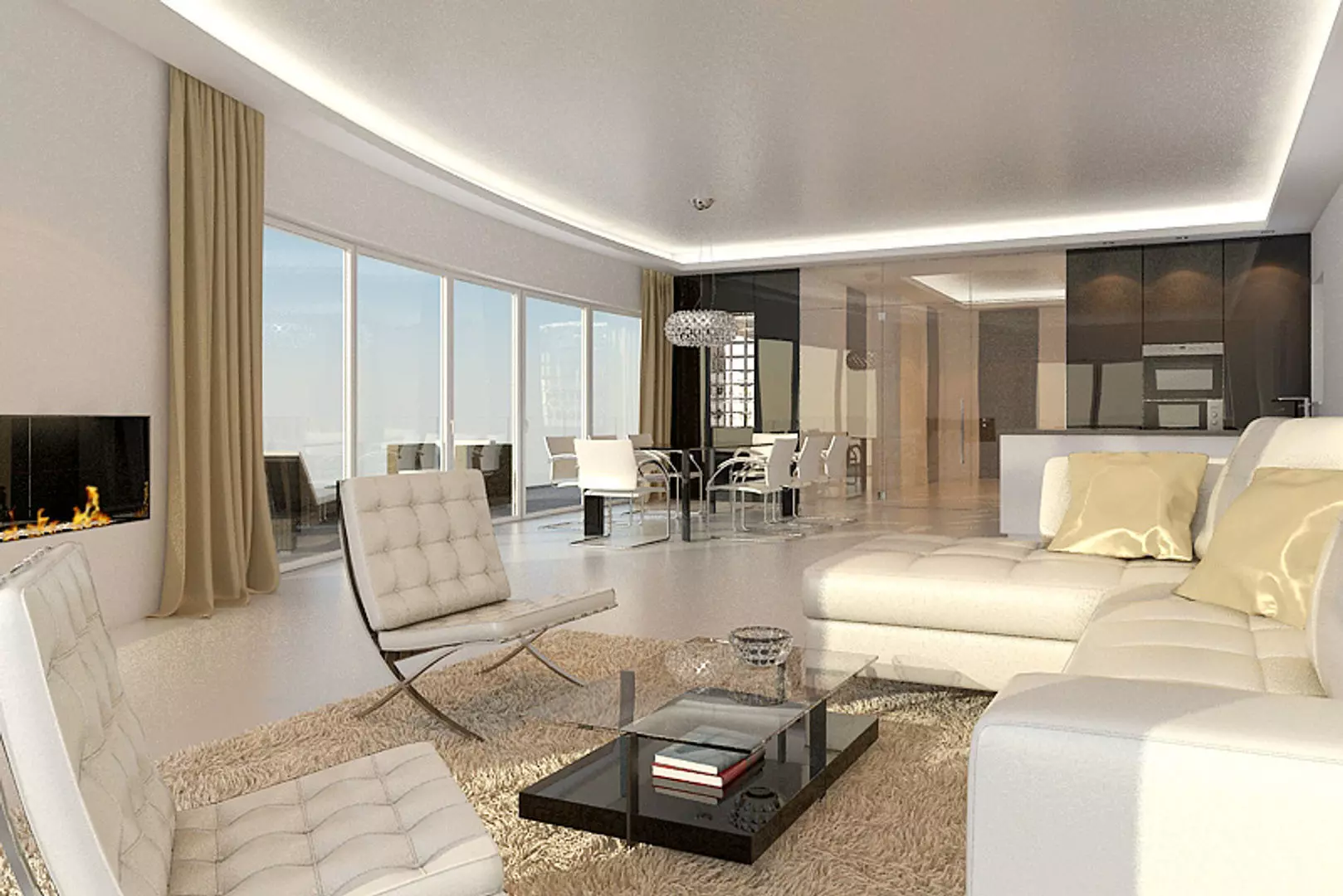 Apartment Lounge Preset 2 3D model