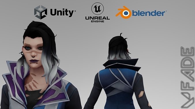 Valorant Fade Low-poly 3D model