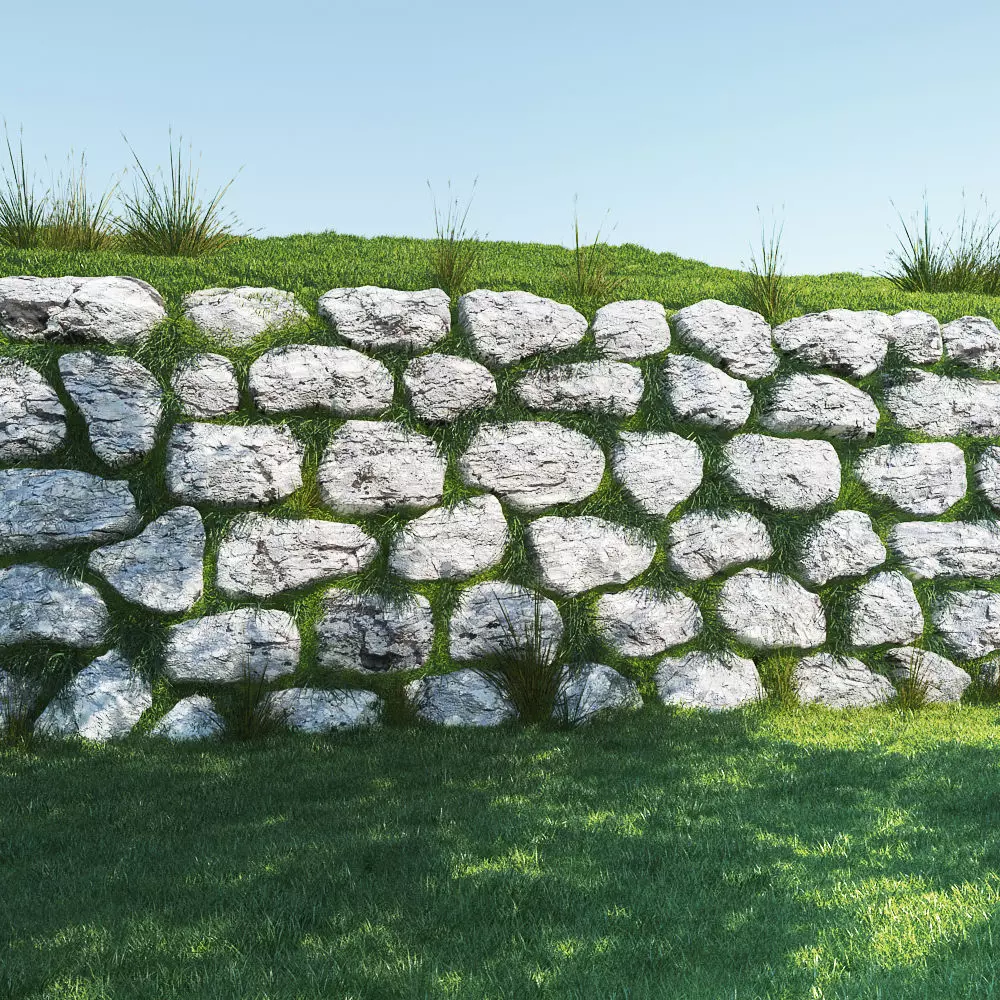 Stone Wall 3D model