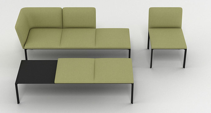Lapalma Add Seating Set 3D model 2