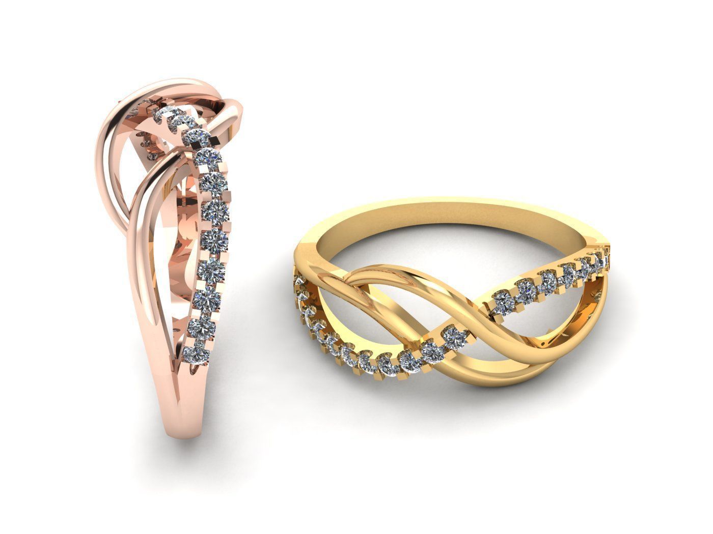 Fashion Women Ring  3D print model_17