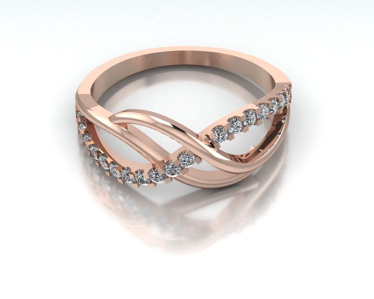 Fashion Women Ring  3D print model_1