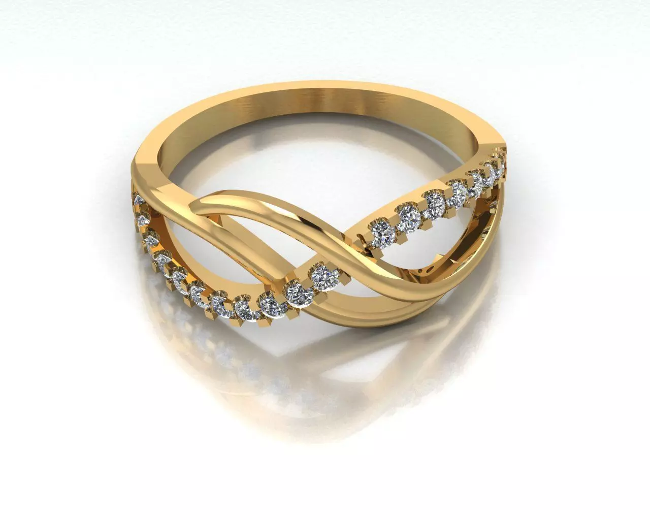Fashion Women Ring  3D print model_0