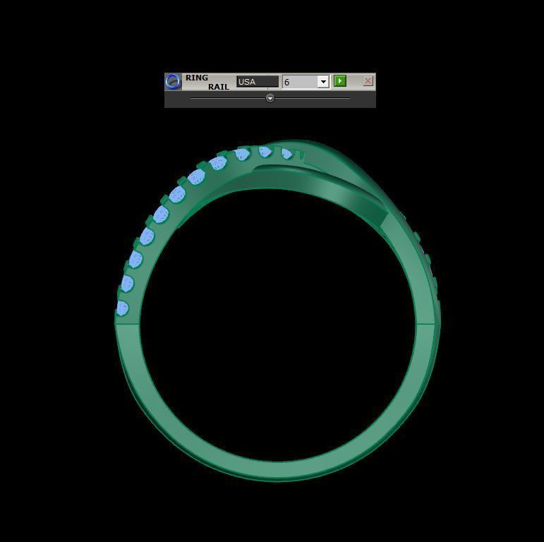 Fashion Women Ring  3D print model_9