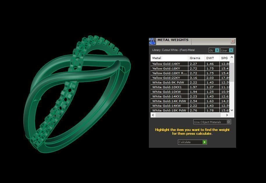 Fashion Women Ring  3D print model_7