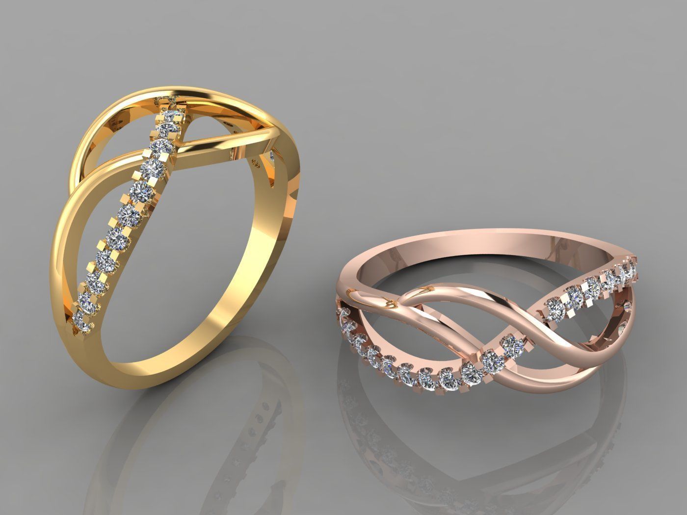 Fashion Women Ring  3D print model_16