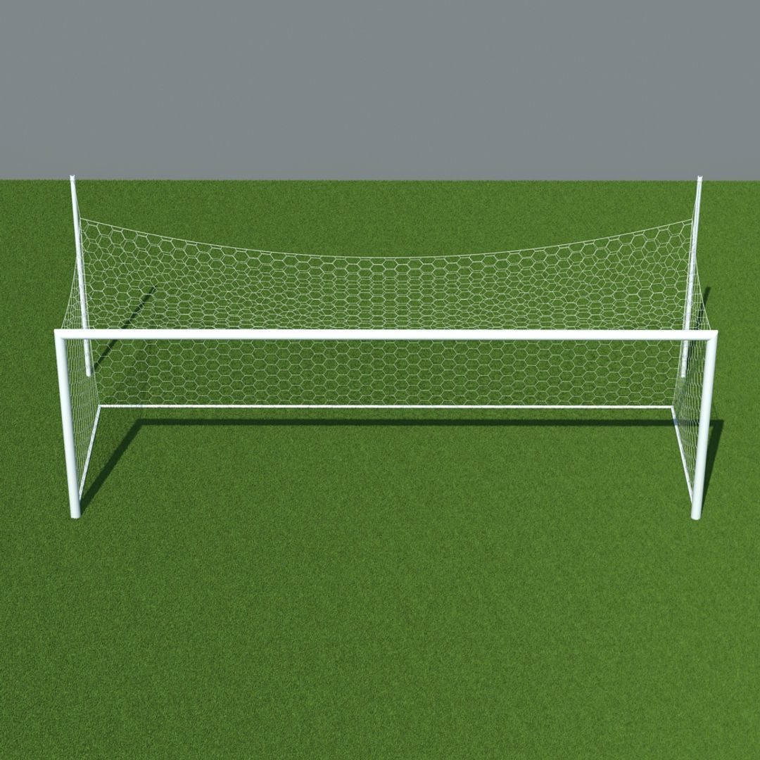 Soccer Goal 2 3D model_3