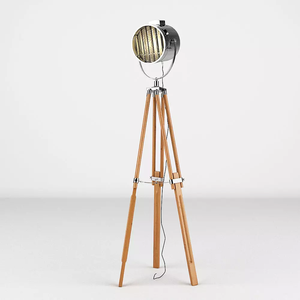 Studio Tripod Lamp 3D model_0