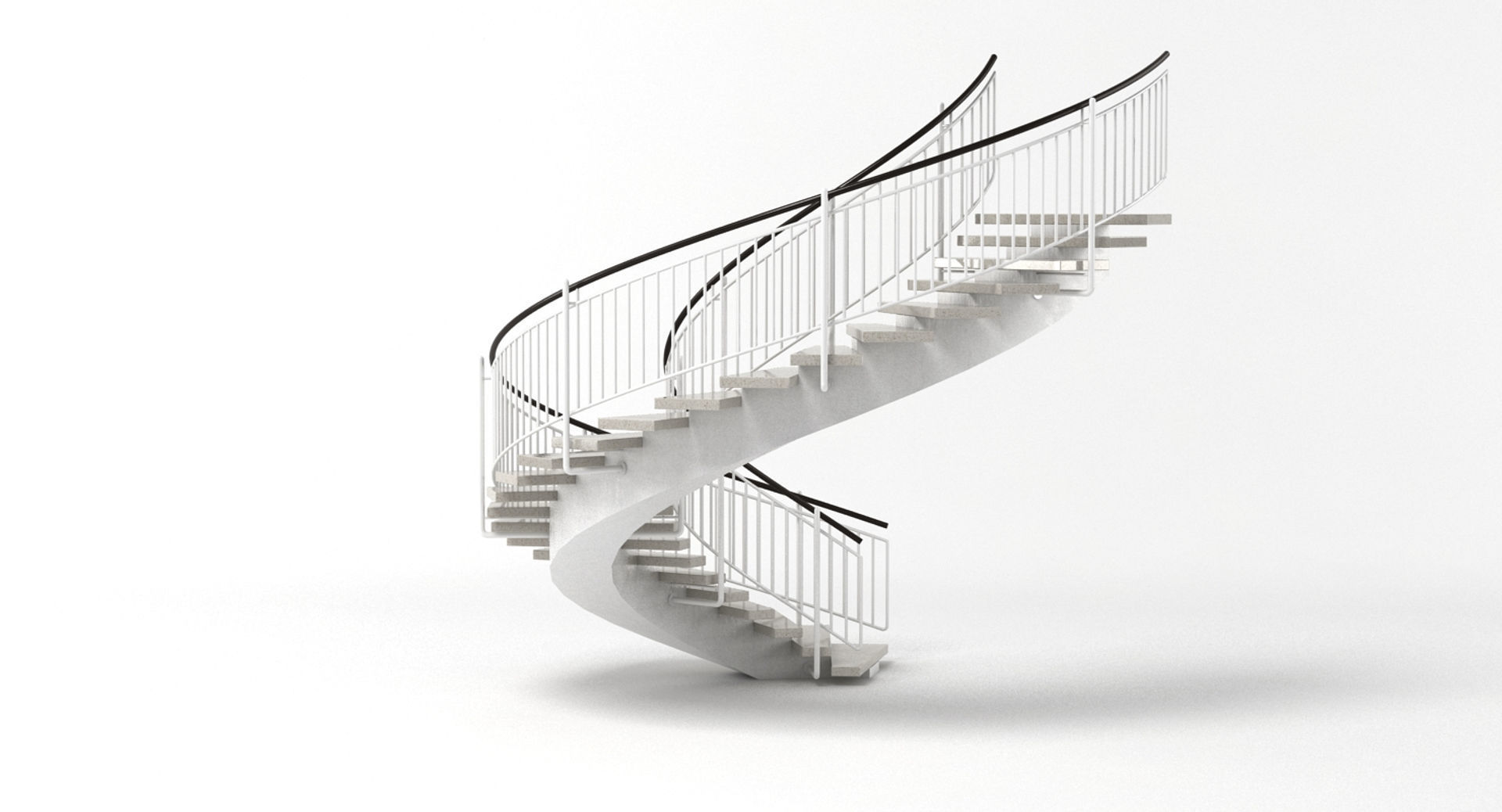 Spiral Staircase 3D model_5