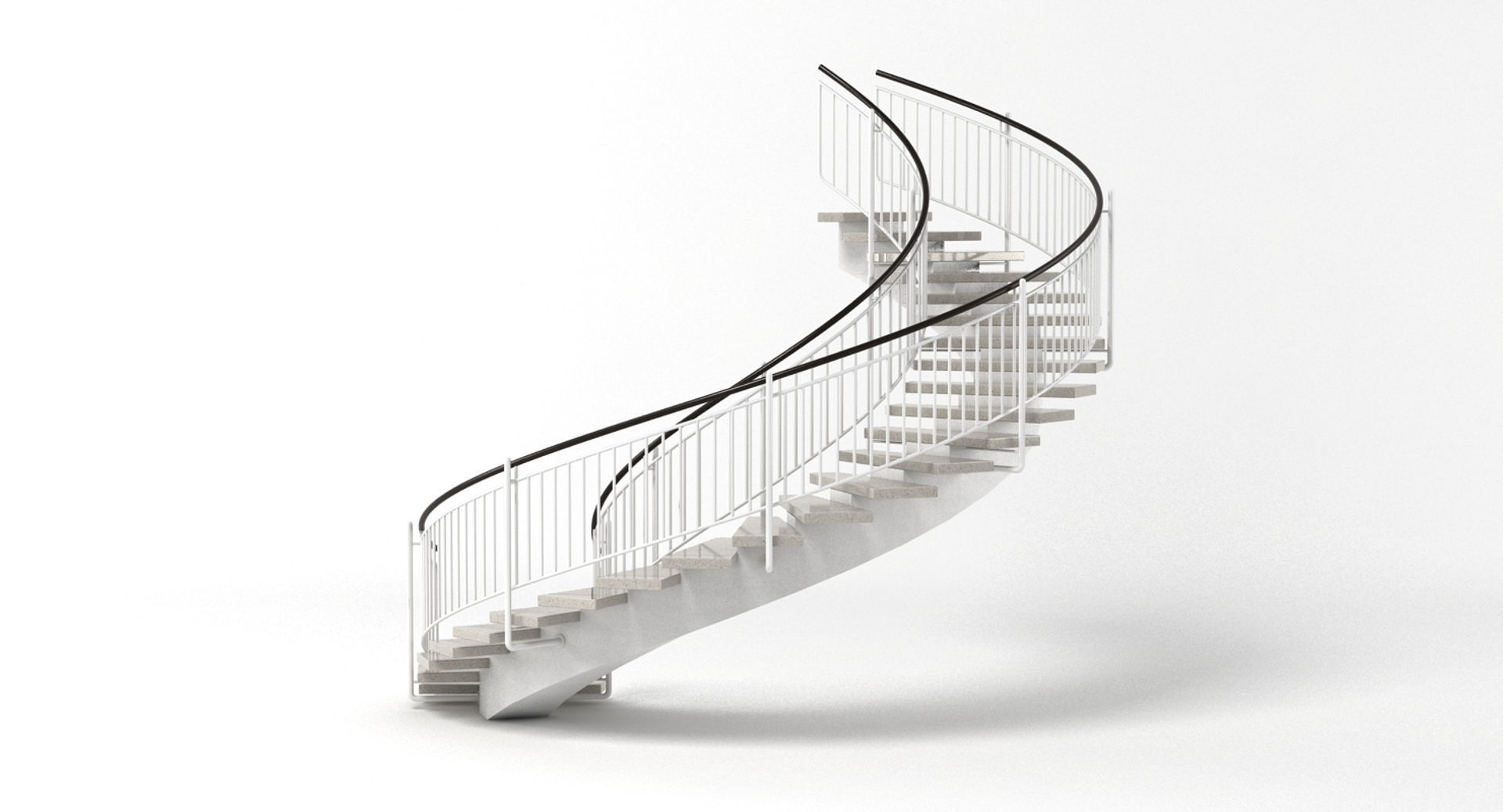 Spiral Staircase 3D model_4