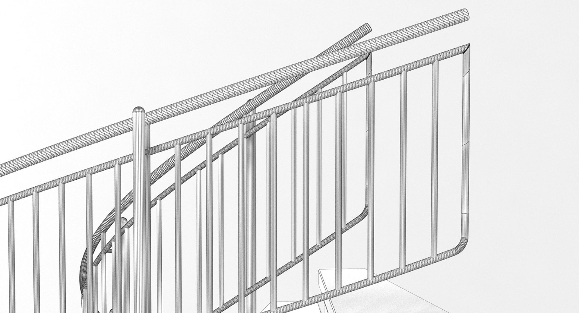 Spiral Staircase 3D model_12