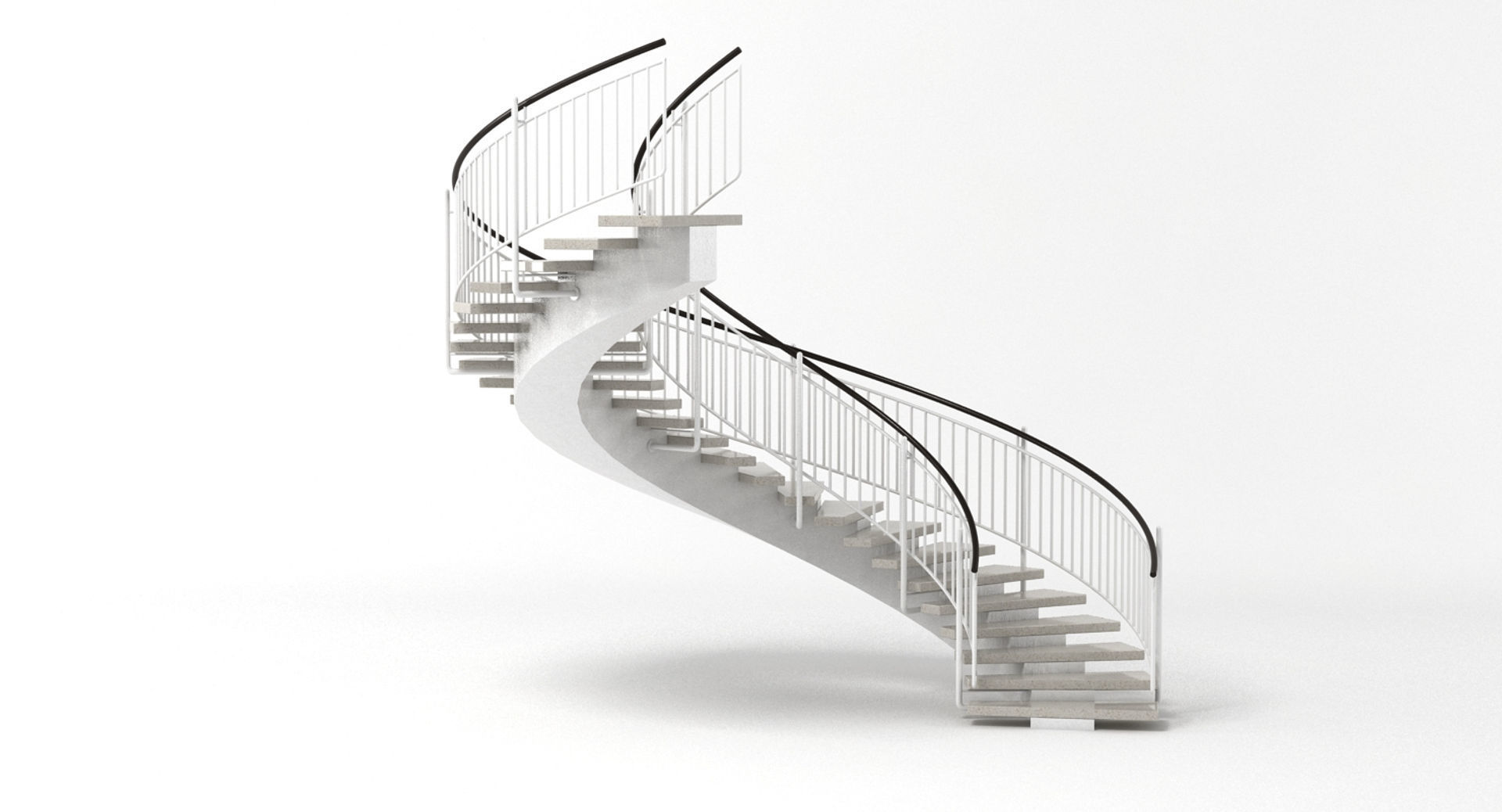 Spiral Staircase 3D model_2