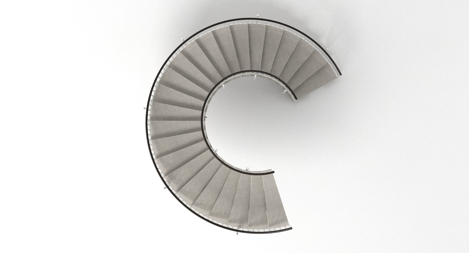 Spiral Staircase 3D model_13