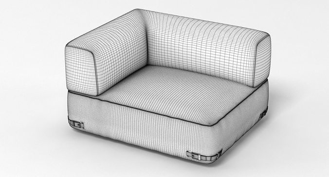 Fendi Soho Sofa 3D model 4