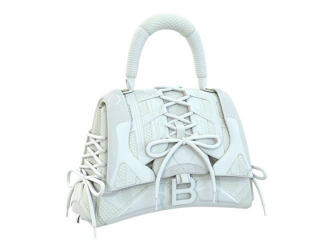 Balenciaga Sneakerhead Handbag Cream Low-poly 3D model