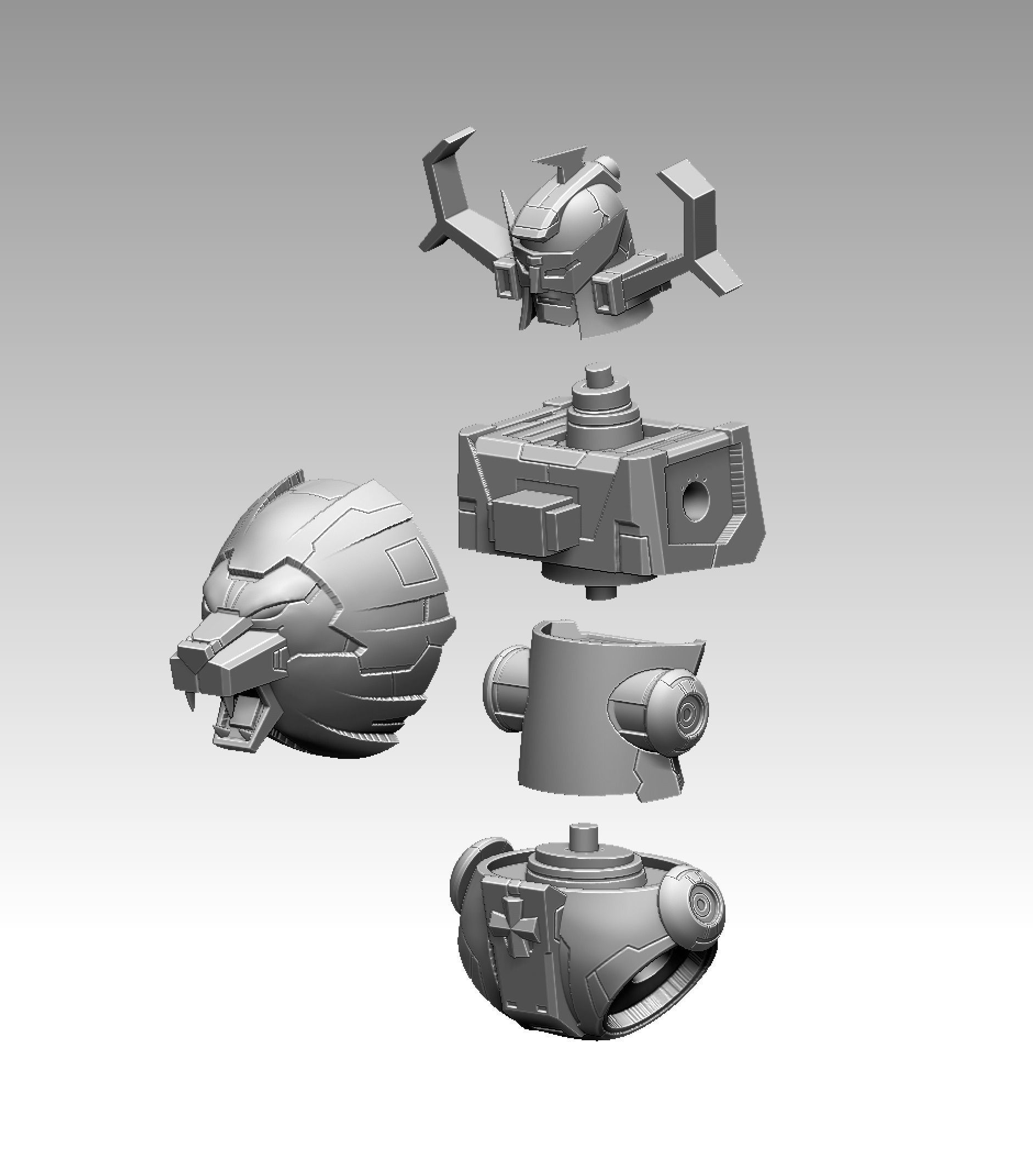 Daltanious warhammer miniatures 3D print model_2