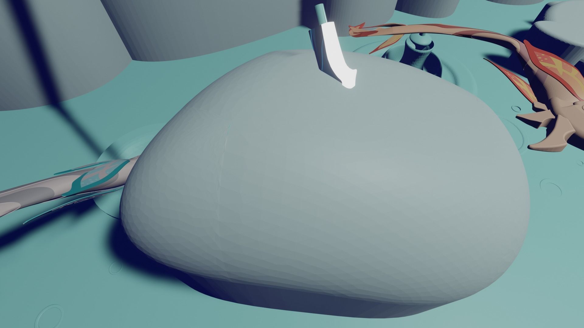 Koi and The Catch Pond Genshin Impact 3D print model_17