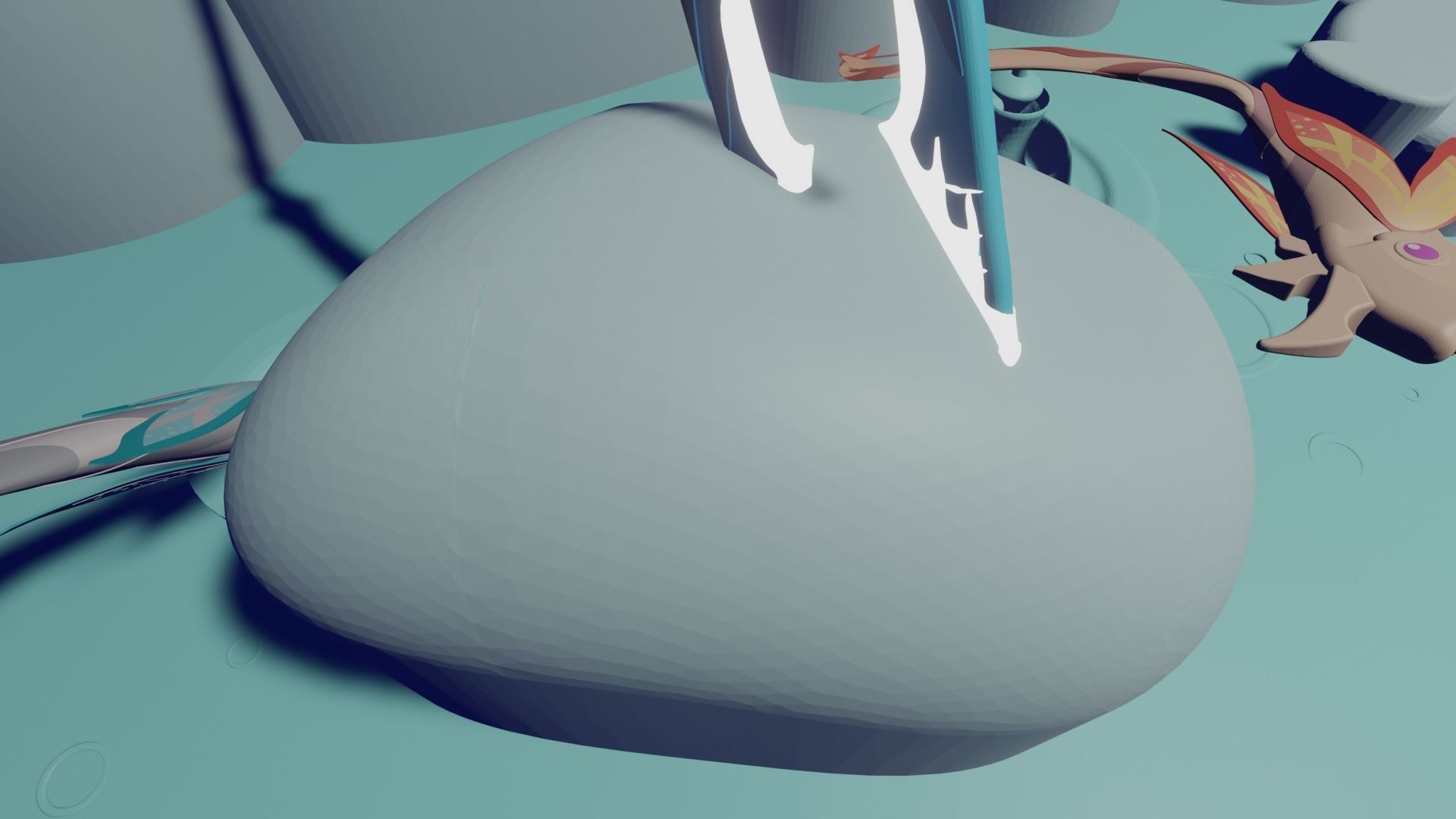 Koi and The Catch Pond Genshin Impact 3D print model_16