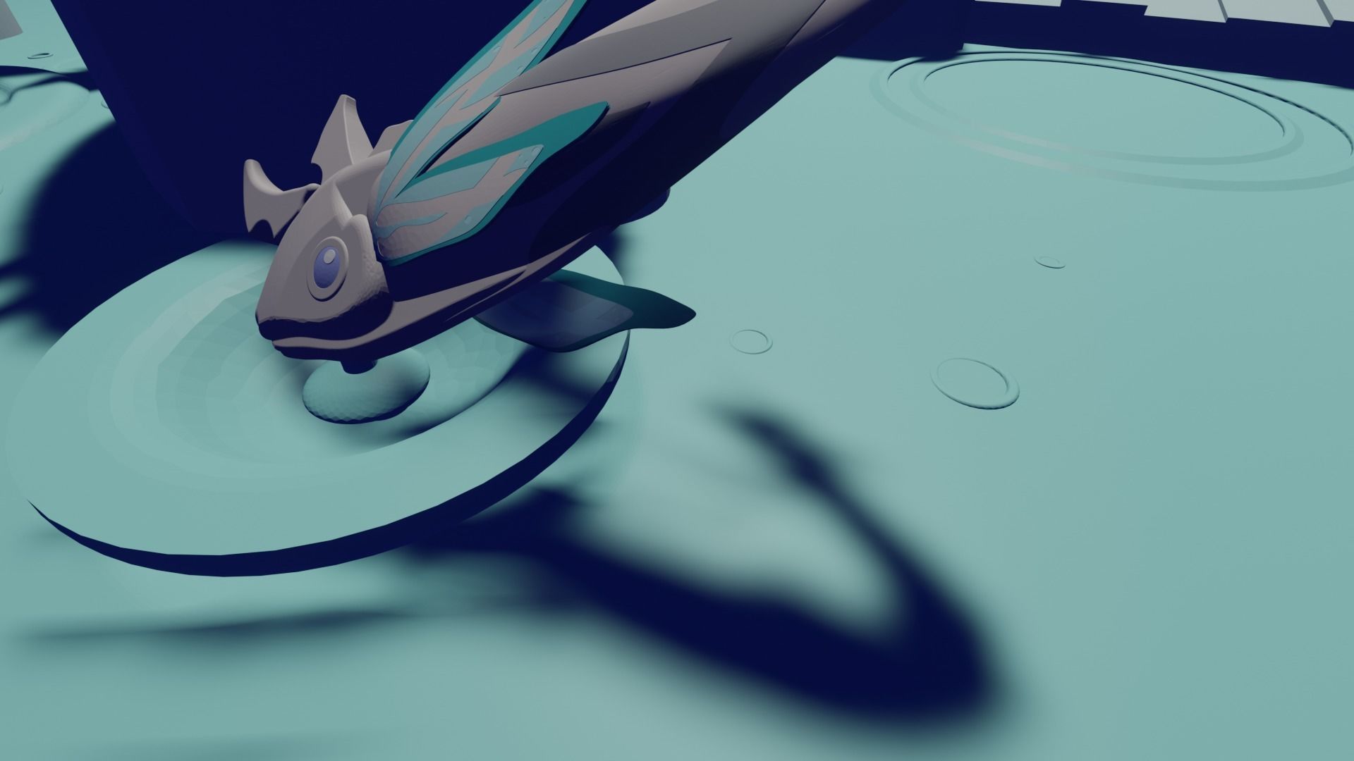 Koi and The Catch Pond Genshin Impact 3D print model_20