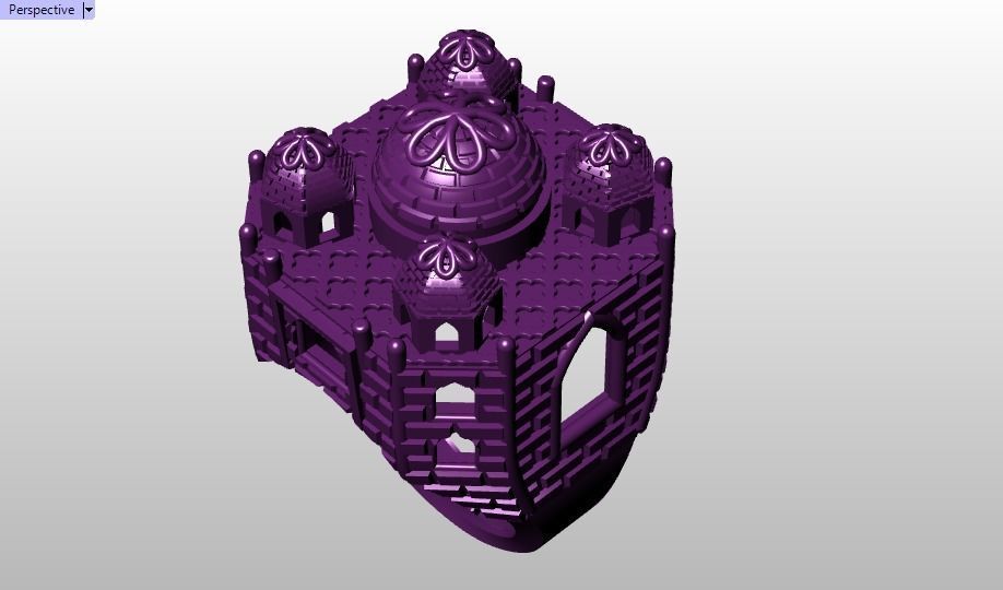 TAJ MAHAL ring-orginal design 3D print model_16
